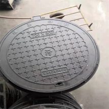 现货球墨铸铁井盖 市政雨水污水铸铁盖板 圆形电力重型井 盖