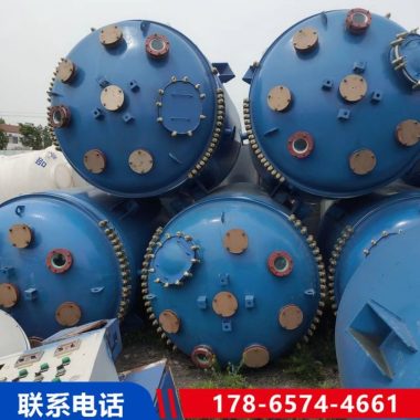 二手多功能开式蒸汽加热搪瓷反应釜 对焊法兰连接第3张