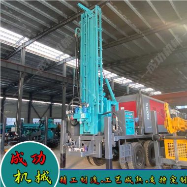 日钻400根桩小四轮护栏打桩打拔钻桩一体多功能工程钻机成功机械第3张
