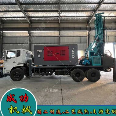 日钻400根桩小四轮护栏打桩打拔钻桩一体多功能工程钻机成功机械第4张