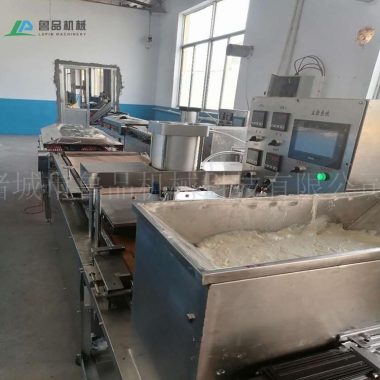 商用双面加热压饼机 烤鸭饼杂粮煎饼烙馍机 气动单饼机器第2张