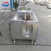 土豆红薯去皮毛刷清洗 莲藕毛辊清洗机 水果清洗流水线 合格率高