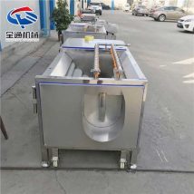 土豆红薯去皮毛刷清洗 莲藕毛辊清洗机 水果清洗流水线 合格率高