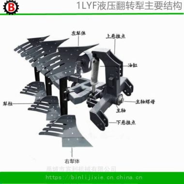 供应宾田利丰牌225型液压翻转犁 小型拖拉机带牵引式耕地犁第2张