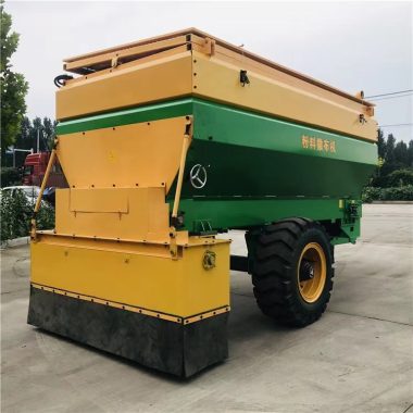 机场修建大型灰料撒灰车 白灰撒布机 粉料摊铺车 撒灰机 嘉良第2张