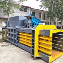 200吨卧式打包机 全自动铁桶压扁机 大型金属压块机